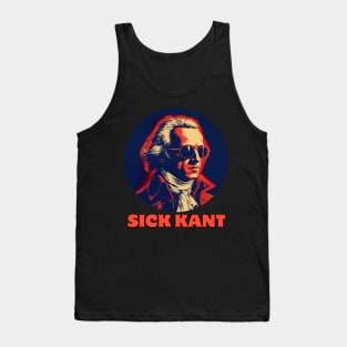 Sick Kant - Immanuel Kant, Philosopher AI Design - Australian Bogan Fun Tank Top